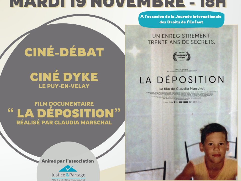 Journée internationale des droits de l'enfant Ciné Débat "La Déposition"